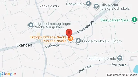 Bostadsrätter till salu i Nacka - kort over placeringen