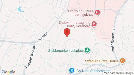 Bostadsrätter till salu i Örgryte-Härlanda - kort over placeringen