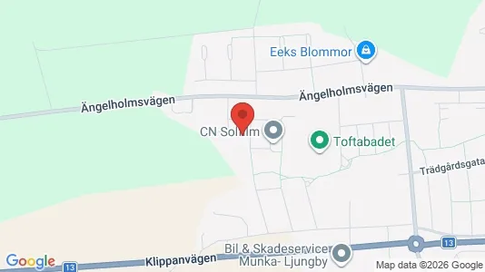 Lägenheter till salu i Ängelholm - kort over placeringen