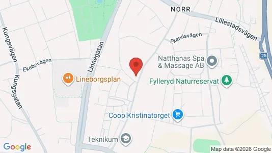 Lägenheter till salu i Växjö - kort over placeringen