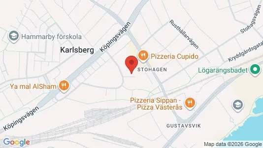 Lägenheter till salu i Västerås - kort over placeringen