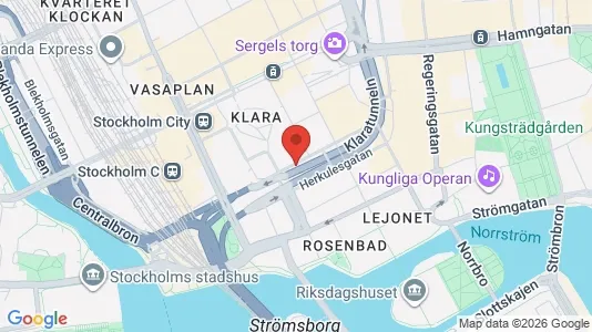 Lägenheter till salu i Stockholm Innerstad - kort over placeringen