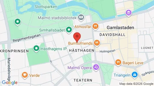 Lägenheter till salu i Malmö Centrum - kort over placeringen