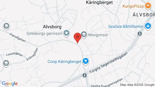 Lägenheter till salu i Göteborg Västra - kort over placeringen