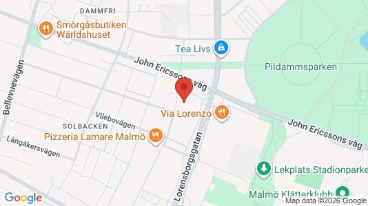 Lägenheter till salu i Malmö Centrum - kort over placeringen