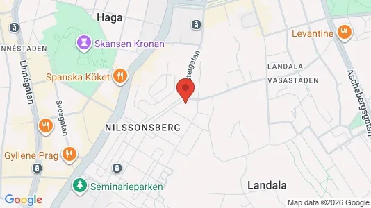 Lägenheter till salu i Göteborg Centrum - kort over placeringen
