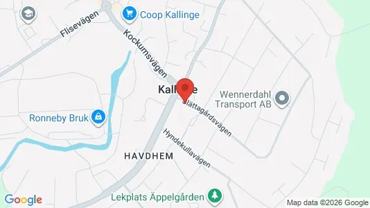 Lägenheter att hyra i Ronneby - kort over placeringen