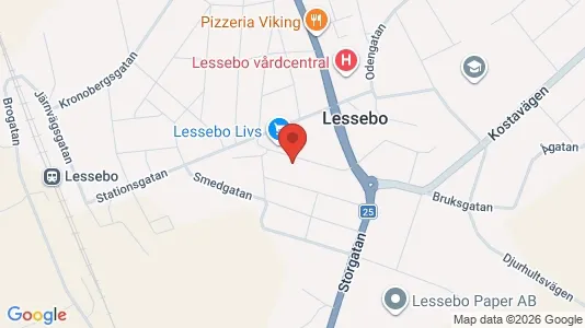 Lägenheter att hyra i Lessebo - kort over placeringen