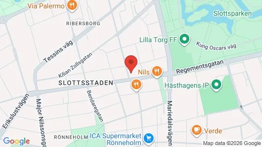 Lägenheter till salu i Malmö Centrum - kort over placeringen