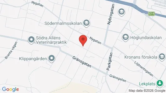 Lägenheter till salu i Sundsvall - kort over placeringen