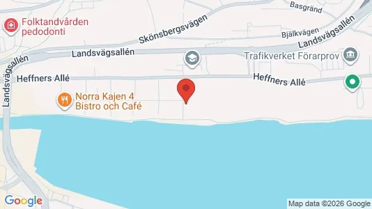 Lägenheter till salu i Sundsvall - kort over placeringen