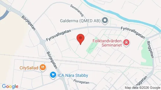 Lägenheter till salu i Uppsala - kort over placeringen