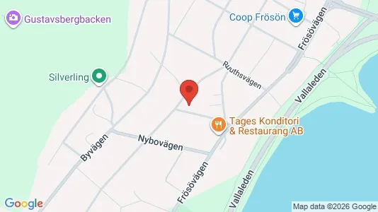 Lägenheter till salu i Östersund - kort over placeringen