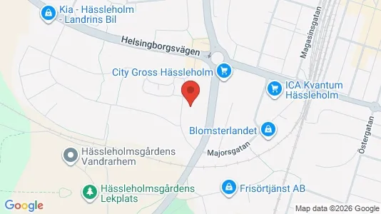 Lägenheter till salu i Hässleholm - kort over placeringen