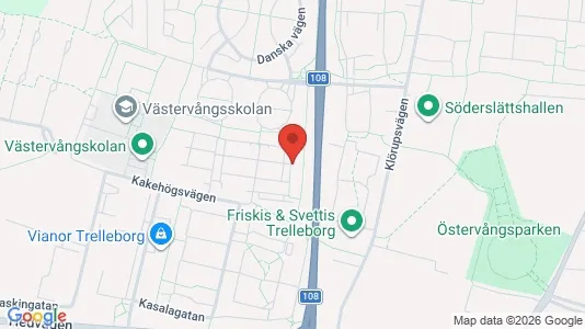 Lägenheter till salu i Trelleborg - kort over placeringen