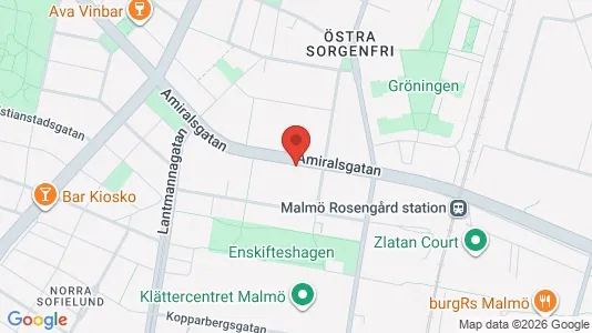 Lägenheter till salu i Malmö Centrum - kort over placeringen