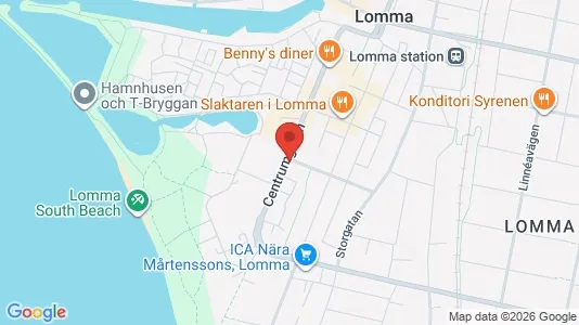 Lägenheter till salu i Lomma - kort over placeringen