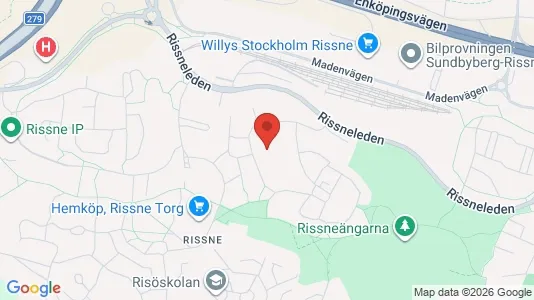 Lägenheter till salu i Täby - kort over placeringen