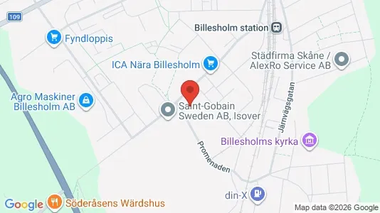 Lägenheter att hyra i Bjuv - kort over placeringen