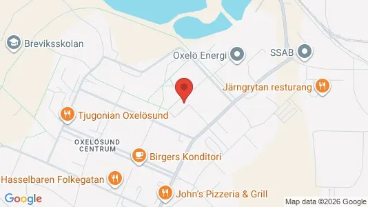 Lägenheter att hyra i Oxelösund - kort over placeringen