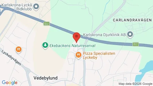 Bostadsrätter till salu i Karlskrona - kort over placeringen