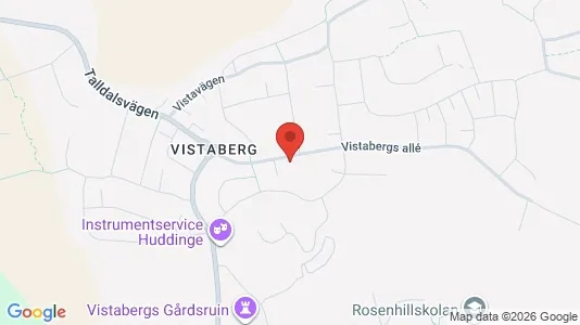 Bostadsrätter till salu i Huddinge - kort over placeringen