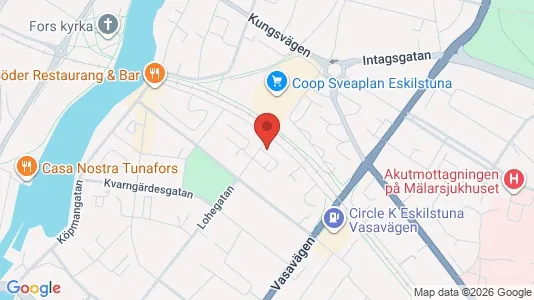 Bostadsrätter till salu i Eskilstuna - kort over placeringen