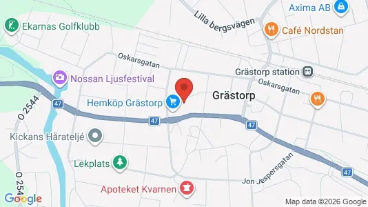Bostadsrätter till salu i Grästorp - kort over placeringen