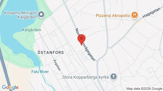 Bostadsrätter till salu i Falun - kort over placeringen
