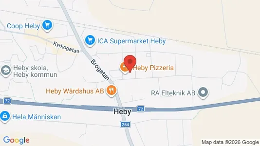 Bostadsrätter till salu i Heby - kort over placeringen