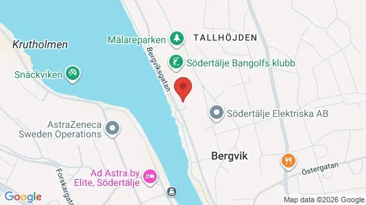 Bostadsrätter till salu i Södertälje - kort over placeringen