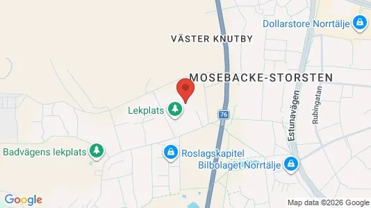 Bostadsrätter till salu i Norrtälje - kort over placeringen