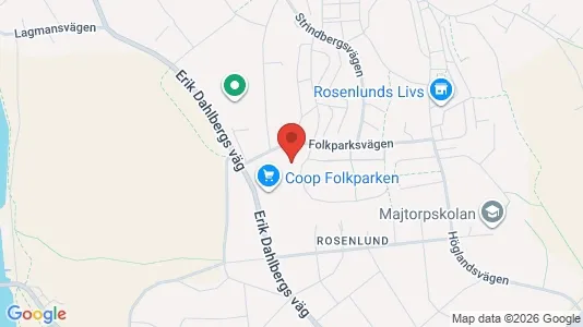 Bostadsrätter till salu i Södertälje - kort over placeringen