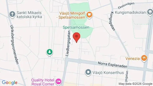 Lägenheter att hyra i Växjö - kort over placeringen