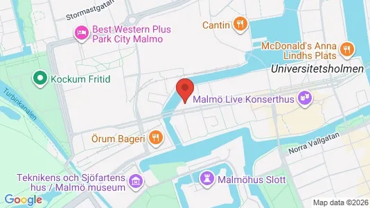 Lägenheter till salu i Malmö Centrum - kort over placeringen