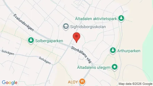 Lägenheter till salu i Nacka - kort over placeringen