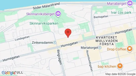 Lägenheter till salu i Södermalm - kort over placeringen
