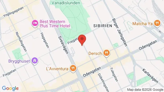 Bostadsrätter till salu i Stockholm Innerstad - kort over placeringen