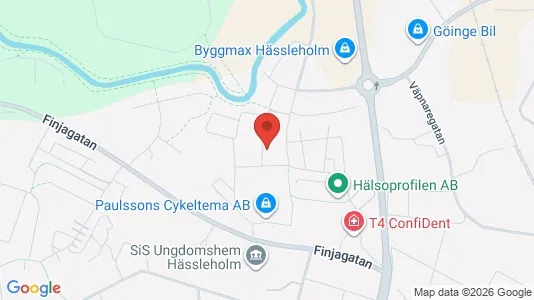 Lägenheter att hyra i Hässleholm - kort over placeringen