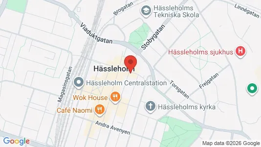 Lägenheter att hyra i Hässleholm - kort over placeringen