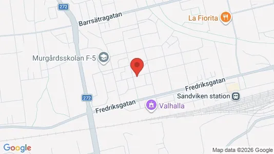 Lägenheter att hyra i Sandviken - kort over placeringen