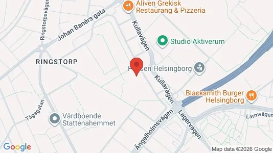 Lägenheter att hyra i Helsingborg - kort over placeringen