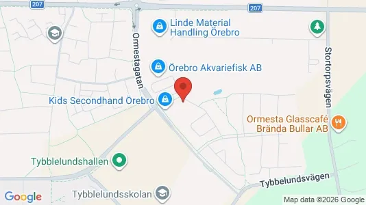 Lägenheter till salu i Örebro - kort over placeringen