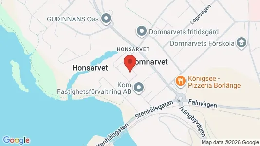 Lägenheter att hyra i Borlänge - kort over placeringen