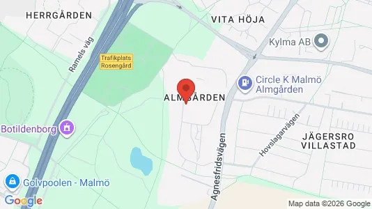 Lägenheter att hyra i Malmö Centrum - kort over placeringen