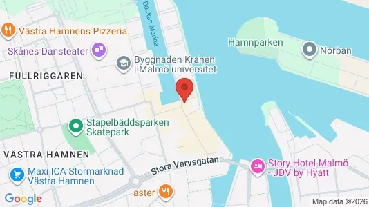 Lägenheter till salu i Malmö Centrum - kort over placeringen