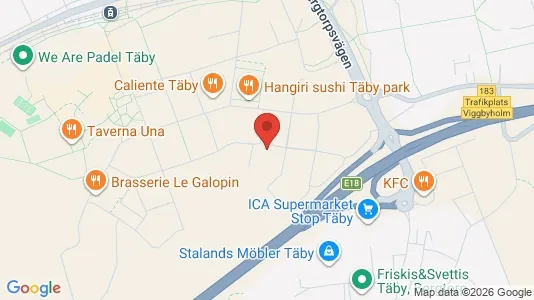 Lägenheter till salu i Täby - kort over placeringen
