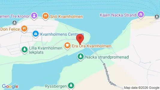 Lägenheter till salu i Nacka - kort over placeringen