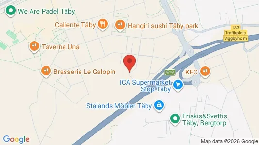 Lägenheter till salu i Täby - kort over placeringen