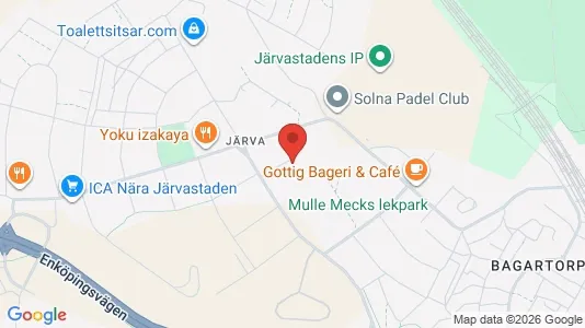 Lägenheter till salu i Solna - kort over placeringen